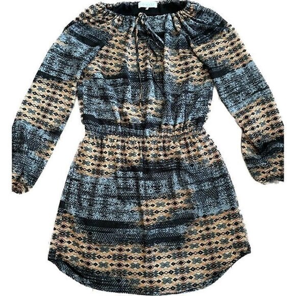 Patterned Boho Mini Dress - Picture 7 of 7